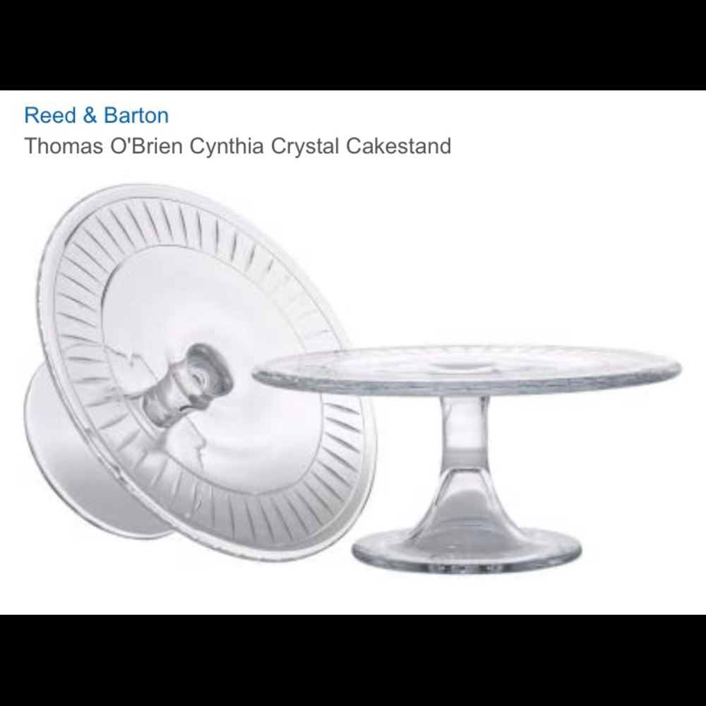 Reed & Barton Thomas O’ Brien crystal cakestand